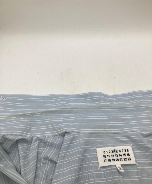 Maison Margiela 4（メゾンマルジェラ 4）Maison Margiela 4 (メゾンマルジェラ 4) オーバーサイズ ドレープ ボタンダウンシャツ S51DL0352 S53681 ブルー サイズ:40の古着・服飾アイテム