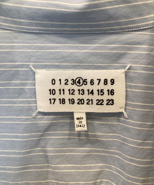 Maison Margiela 4（メゾンマルジェラ 4）Maison Margiela 4 (メゾンマルジェラ 4) オーバーサイズ ドレープ ボタンダウンシャツ S51DL0352 S53681 ブルー サイズ:40の古着・服飾アイテム