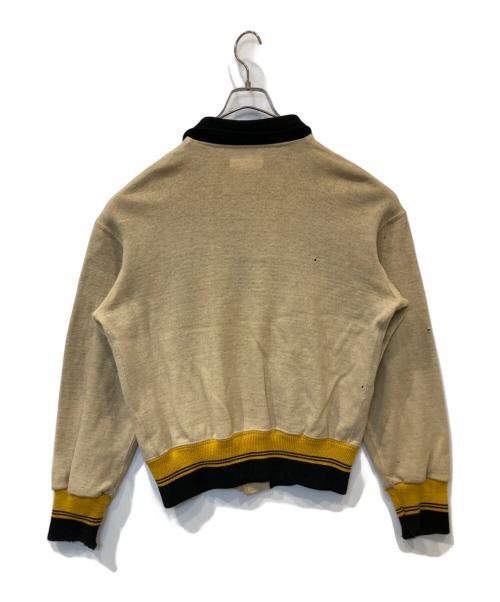 MITCHELL & NESS（ミッチェルアンドネス）MITCHELL & NESS (ミッチェルアンドネス) スナップボタンメルトンスタジャン ベージュ サイズ:38の古着・服飾アイテム