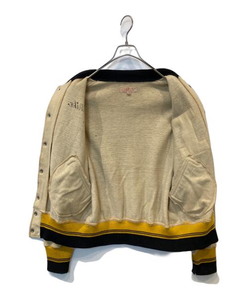 MITCHELL & NESS（ミッチェルアンドネス）MITCHELL & NESS (ミッチェルアンドネス) スナップボタンメルトンスタジャン ベージュ サイズ:38の古着・服飾アイテム