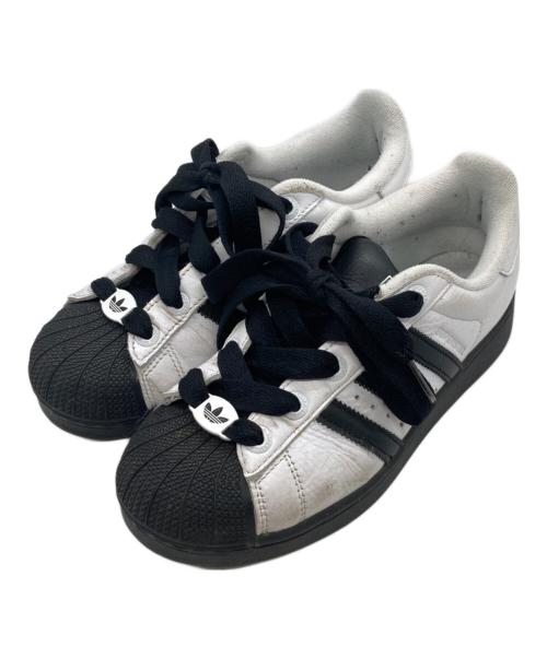 adidas（アディダス）adidas (アディダス) SUPERSTAR II JI0124 ホワイト×ブラック サイズ:24cmの古着・服飾アイテム