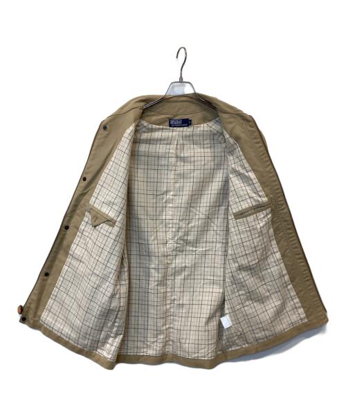 POLO RALPH LAUREN（ポロ・ラルフローレン）POLO RALPH LAUREN (ポロ・ラルフローレン) 襟裏レザーショートコート JR-RL-GS0142 ベージュ サイズ:Lの古着・服飾アイテム