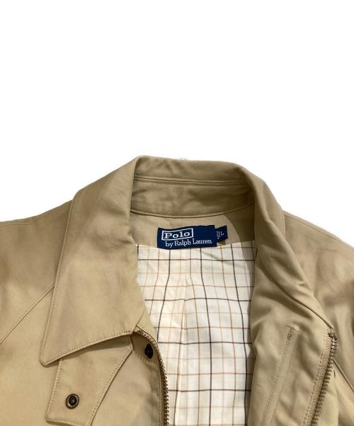 POLO RALPH LAUREN（ポロ・ラルフローレン）POLO RALPH LAUREN (ポロ・ラルフローレン) 襟裏レザーショートコート JR-RL-GS0142 ベージュ サイズ:Lの古着・服飾アイテム