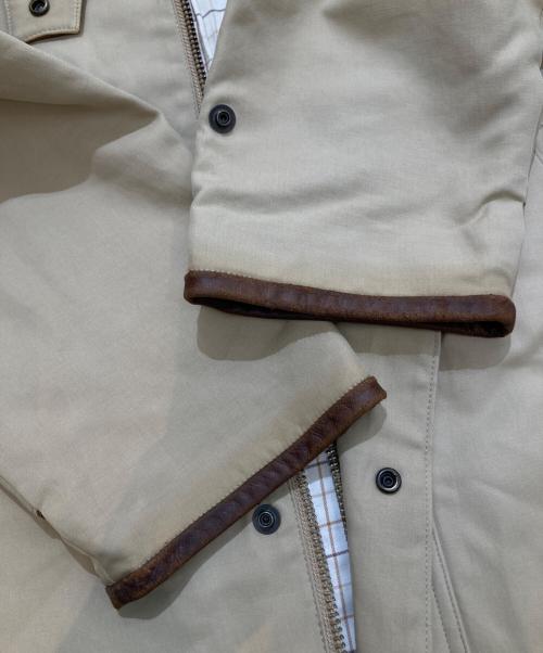 POLO RALPH LAUREN（ポロ・ラルフローレン）POLO RALPH LAUREN (ポロ・ラルフローレン) 襟裏レザーショートコート JR-RL-GS0142 ベージュ サイズ:Lの古着・服飾アイテム