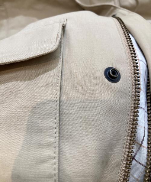 POLO RALPH LAUREN（ポロ・ラルフローレン）POLO RALPH LAUREN (ポロ・ラルフローレン) 襟裏レザーショートコート JR-RL-GS0142 ベージュ サイズ:Lの古着・服飾アイテム