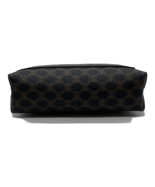 CELINE（セリーヌ）CELINE (セリーヌ) マカダム柄ポーチ M/00/2 ブラウンの古着・服飾アイテム