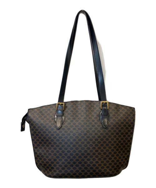 CELINE（セリーヌ）CELINE (セリーヌ) マカダム柄トートバッグ MC00/1 ブラウンの古着・服飾アイテム