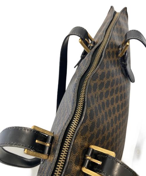 CELINE（セリーヌ）CELINE (セリーヌ) マカダム柄トートバッグ MC00/1 ブラウンの古着・服飾アイテム