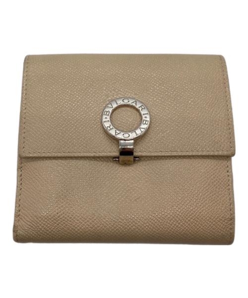 BVLGARI（ブルガリ）BVLGARI (ブルガリ) 2つ折り財布 ベージュの古着・服飾アイテム