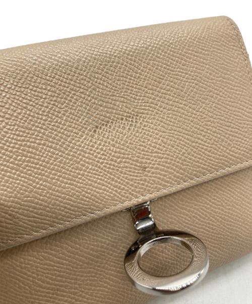 BVLGARI（ブルガリ）BVLGARI (ブルガリ) 2つ折り財布 ベージュの古着・服飾アイテム