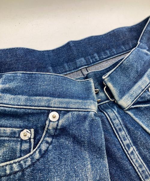 JOHN LAWRENCE SULLIVAN（ジョン ローレンス サリバン）JOHN LAWRENCE SULLIVAN (ジョン ローレンス サリバン) INDIGO WIDE DENIM PANTS インディゴ・ワイド・デニム・パンツ PT16-05-05 インディゴ サイズ:6の古着・服飾アイテム