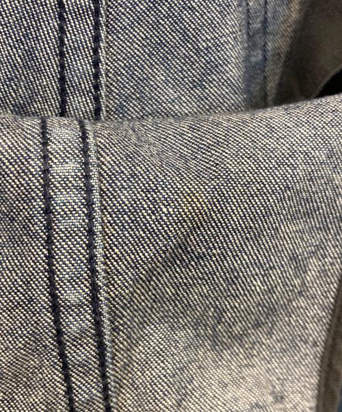 JOHN LAWRENCE SULLIVAN（ジョン ローレンス サリバン）JOHN LAWRENCE SULLIVAN (ジョン ローレンス サリバン) INDIGO WIDE DENIM PANTS インディゴ・ワイド・デニム・パンツ PT16-05-05 インディゴ サイズ:6の古着・服飾アイテム