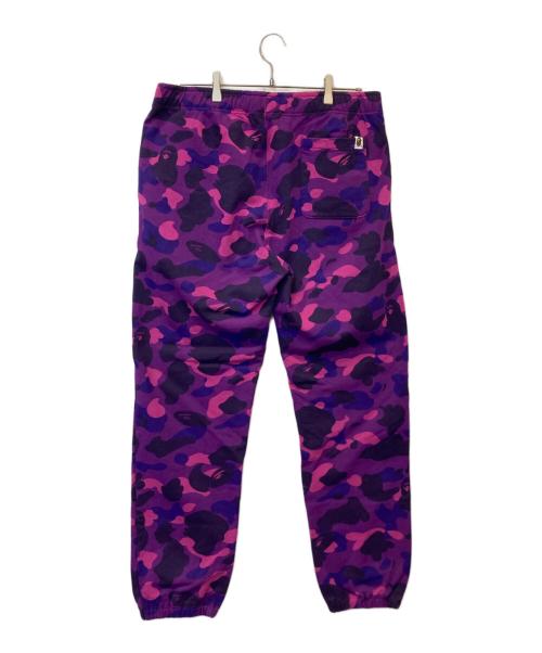 A BATHING APE（アベイシングエイプ）A BATHING APE (アベイシングエイプ) 大猿プリントスウェットパンツ パープル サイズ:XLの古着・服飾アイテム