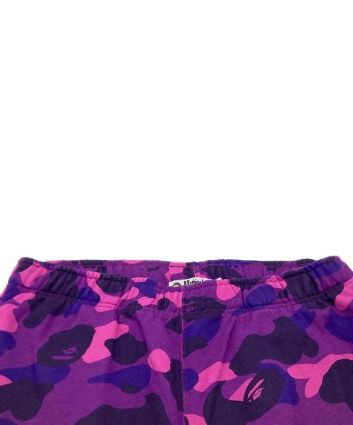 A BATHING APE（アベイシングエイプ）A BATHING APE (アベイシングエイプ) 大猿プリントスウェットパンツ パープル サイズ:XLの古着・服飾アイテム