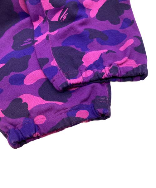 A BATHING APE（アベイシングエイプ）A BATHING APE (アベイシングエイプ) 大猿プリントスウェットパンツ パープル サイズ:XLの古着・服飾アイテム