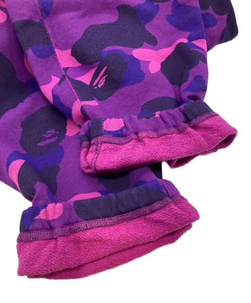 A BATHING APE（アベイシングエイプ）A BATHING APE (アベイシングエイプ) 大猿プリントスウェットパンツ パープル サイズ:XLの古着・服飾アイテム