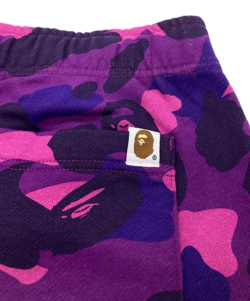 A BATHING APE（アベイシングエイプ）A BATHING APE (アベイシングエイプ) 大猿プリントスウェットパンツ パープル サイズ:XLの古着・服飾アイテム