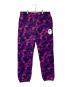 A BATHING APE（アベイシングエイプ）の古着「大猿プリントスウェットパンツ」｜パープル