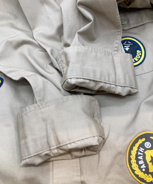 BAPE BY A BATHING APE（ベイプバイアベイシングエイプ）BAPE BY A BATHING APE (ベイプバイアベイシングエイプ) ミリタリーシャツ 001SH0301010X ベージュ サイズ:XXLの古着・服飾アイテム