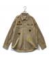 BAPE BY A BATHING APE（ベイプバイアベイシングエイプ）の古着「ミリタリーシャツ 001SH0301010X」｜ベージュ
