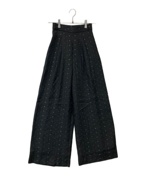 shirocon（シロコン）shirocon (シロコン) ラメチップバギーパンツ SC22-23007SM-2 ブラック サイズ:36の古着・服飾アイテム