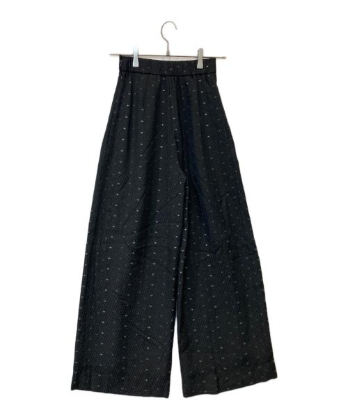 shirocon（シロコン）shirocon (シロコン) ラメチップバギーパンツ SC22-23007SM-2 ブラック サイズ:36の古着・服飾アイテム