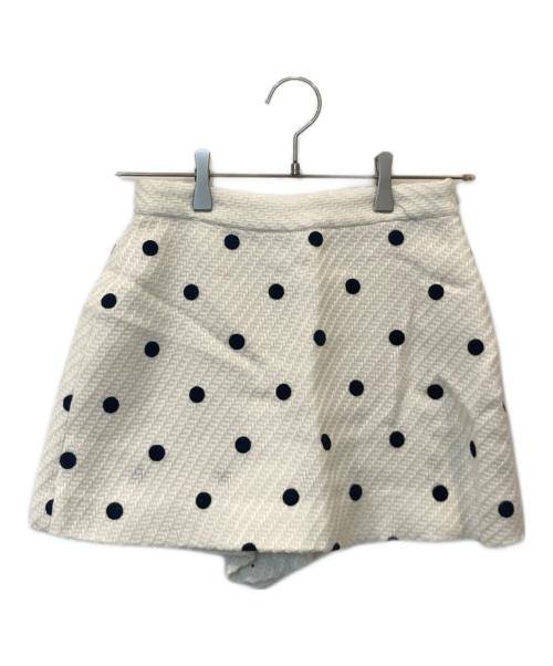 sheller（シェリエ）sheller (シェリエ) ドットキュロット 211043-02 ホワイト サイズ:Sの古着・服飾アイテム