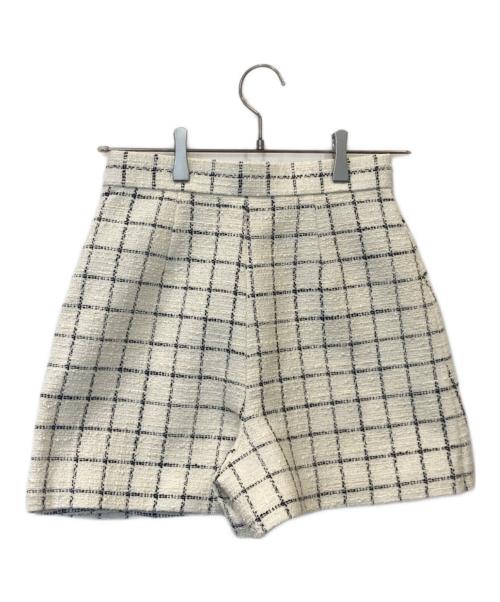 sheller（シェリエ）sheller (シェリエ) ツイードキュロット 311058 ホワイト サイズ:S 未使用品の古着・服飾アイテム