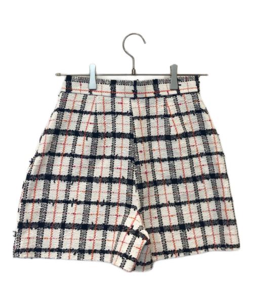 sheller（シェリエ）sheller (シェリエ) ツイードショートパンツ 231012 ホワイト サイズ:M 未使用品の古着・服飾アイテム