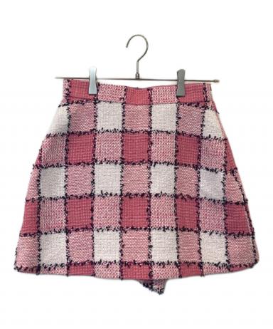sheller ドットツイードレディキュロット シェリエ 中古・古着通販】sheller (シェリエ) ギンガムツイードキュロット