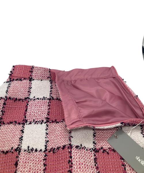 sheller（シェリエ）sheller (シェリエ) ギンガムツイードキュロット 241048 ピンク サイズ:M 未使用品の古着・服飾アイテム
