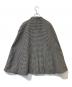 sheller (シェリエ) ハウンドトゥース ノーカラーケープコート　SL113030809 ブラック サイズ:FREE 未使用品：10000円