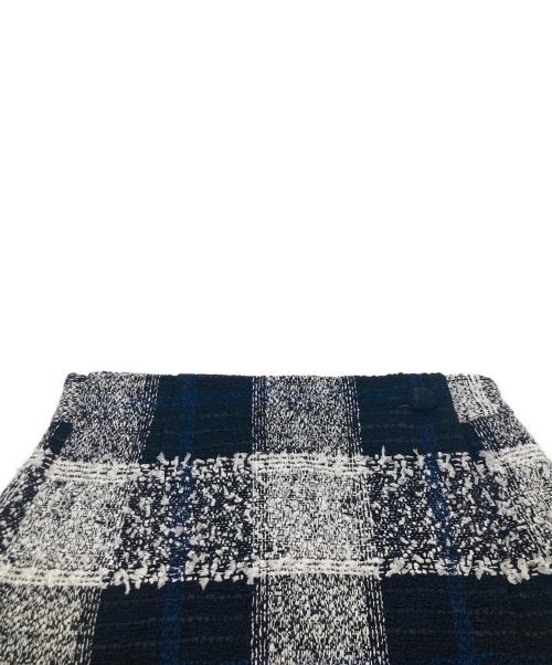 sheller（シェリエ）sheller (シェリエ) ツイードチェックラップキュロット 241070 ブラック サイズ:M 未使用品の古着・服飾アイテム