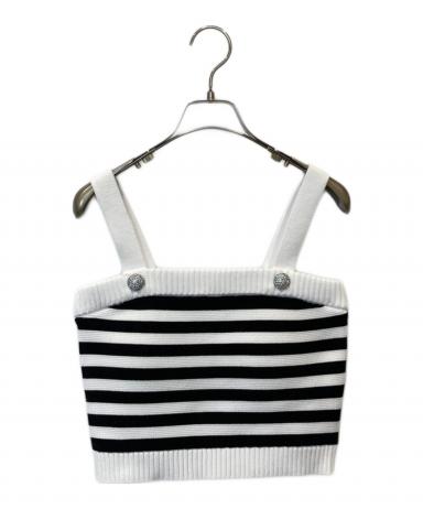中古・古着通販】sheller (シェリエ) bijou button knit bustier