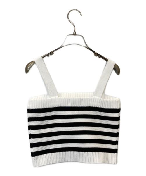 sheller（シェリエ）sheller (シェリエ) bijou button knit bustier SL191040520 ホワイト サイズ:FREE 未使用品の古着・服飾アイテム