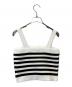 sheller (シェリエ) bijou button knit bustier SL191040520 ホワイト サイズ:FREE 未使用品：5000円