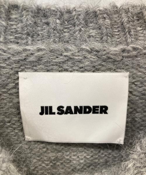 JIL SANDER（ジルサンダー）JIL SANDER (ジルサンダー) Midweight Wool Crew-Neck Sweater ミッドウェイト・ウール・クルーネック・セーター J53GP0012 J1453 グレー サイズ:Sの古着・服飾アイテム