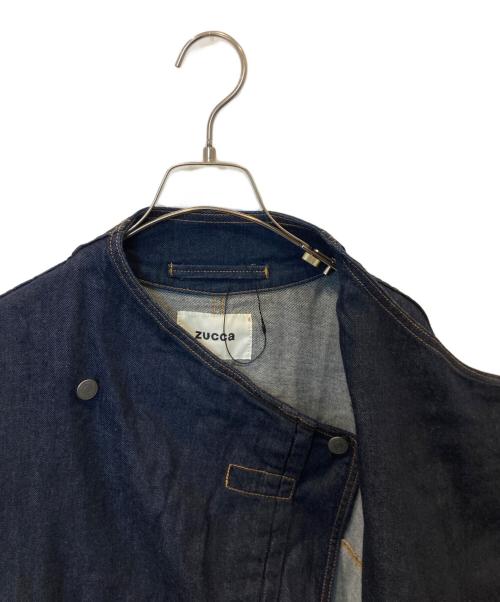 ZUCCA（ズッカ）ZUCCA (ズッカ) アシンメトリーデニムジャケット ZU13FC103 インディゴ サイズ:Mの古着・服飾アイテム