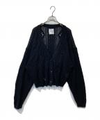 kota gushikenコウタグシケン）の古着「Lace Aran Cardigan レース アラン カーディガン」｜ブラック