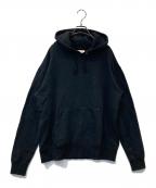 MEYAMEメヤメ）の古着「ELBOW PATCH HOOD MEY-1326 エルボーパッチフード」｜ブラック