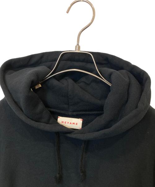 MEYAME（メヤメ）MEYAME (メヤメ) ELBOW PATCH HOOD MEY-1326 エルボーパッチフード ブラック サイズ:FREEの古着・服飾アイテム