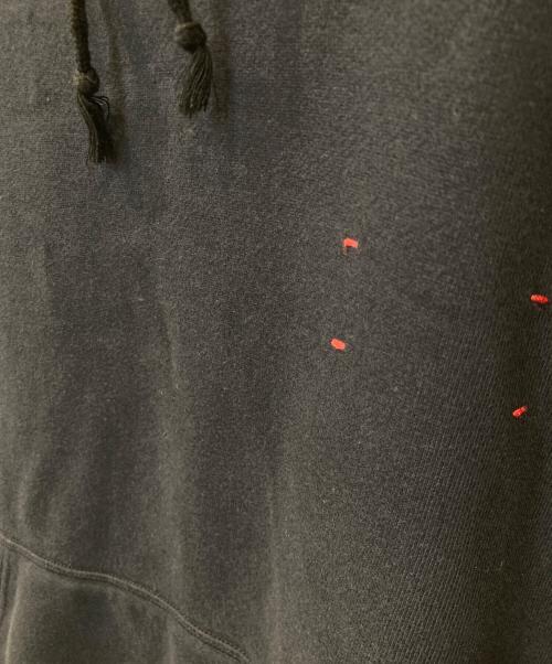 MEYAME（メヤメ）MEYAME (メヤメ) ELBOW PATCH HOOD MEY-1326 エルボーパッチフード ブラック サイズ:FREEの古着・服飾アイテム