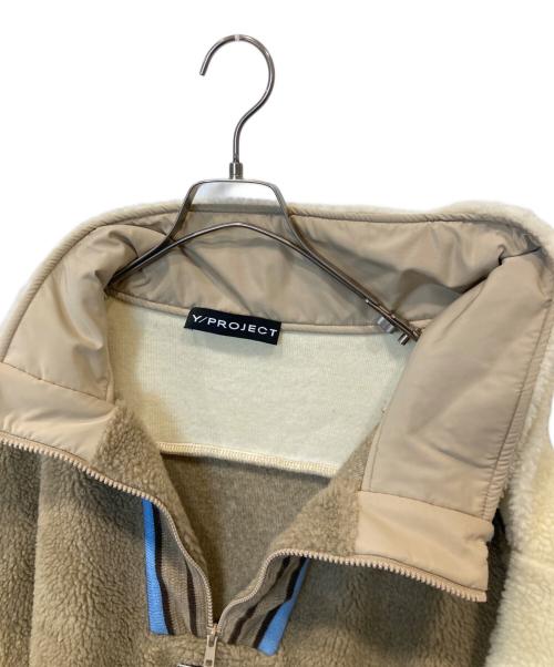 Y. PROJECT（ワイプロジェクト）Y. PROJECT (ワイプロジェクト) ハーフジップフリースジャケット ベージュ サイズ:FREEの古着・服飾アイテム