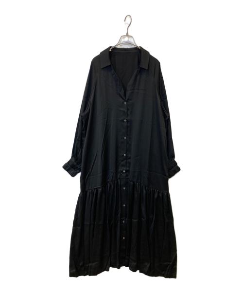 WANDERUNG（ワンデルング）WANDERUNG (ワンデルング) シャツワンピース　WROPE-001 ブラック サイズ:FREE 未使用品の古着・服飾アイテム