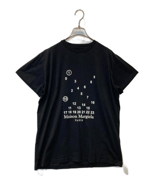 Maison Margiela（メゾンマルジェラ）Maison Margiela (メゾンマルジェラ) ナンバリングロゴTシャツ S51GC0516 S22816 ブラック サイズ:Lの古着・服飾アイテム