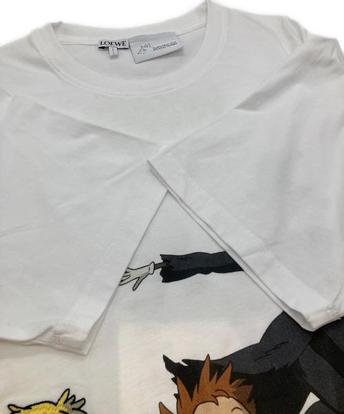 LOEWE（ロエベ）LOEWE (ロエベ) ジブリコラボプリントTシャツ ハウルの動く城 23SS HB44Y22X11 ホワイト サイズ:Sの古着・服飾アイテム