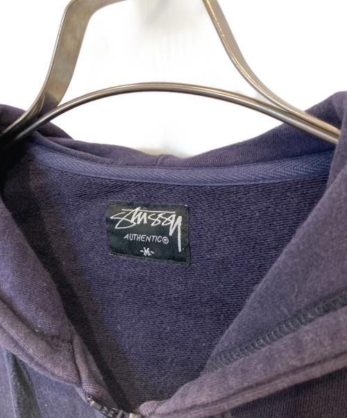 stussy（ステューシー）stussy (ステューシー) ジップパーカー パープル サイズ:Mの古着・服飾アイテム
