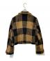 sheller (シェリエ) ブロックチェックショートジャケット　311082 ブラウン サイズ:F 未使用品：13000円