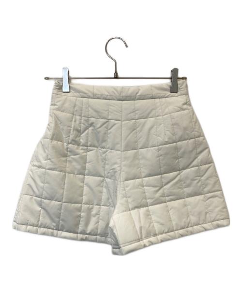sheller（シェリエ）sheller (シェリエ) 中綿ミニスカート SL154020801 ホワイト サイズ:M 未使用品の古着・服飾アイテム