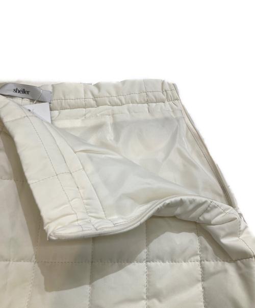 sheller（シェリエ）sheller (シェリエ) 中綿ミニスカート SL154020801 ホワイト サイズ:M 未使用品の古着・服飾アイテム